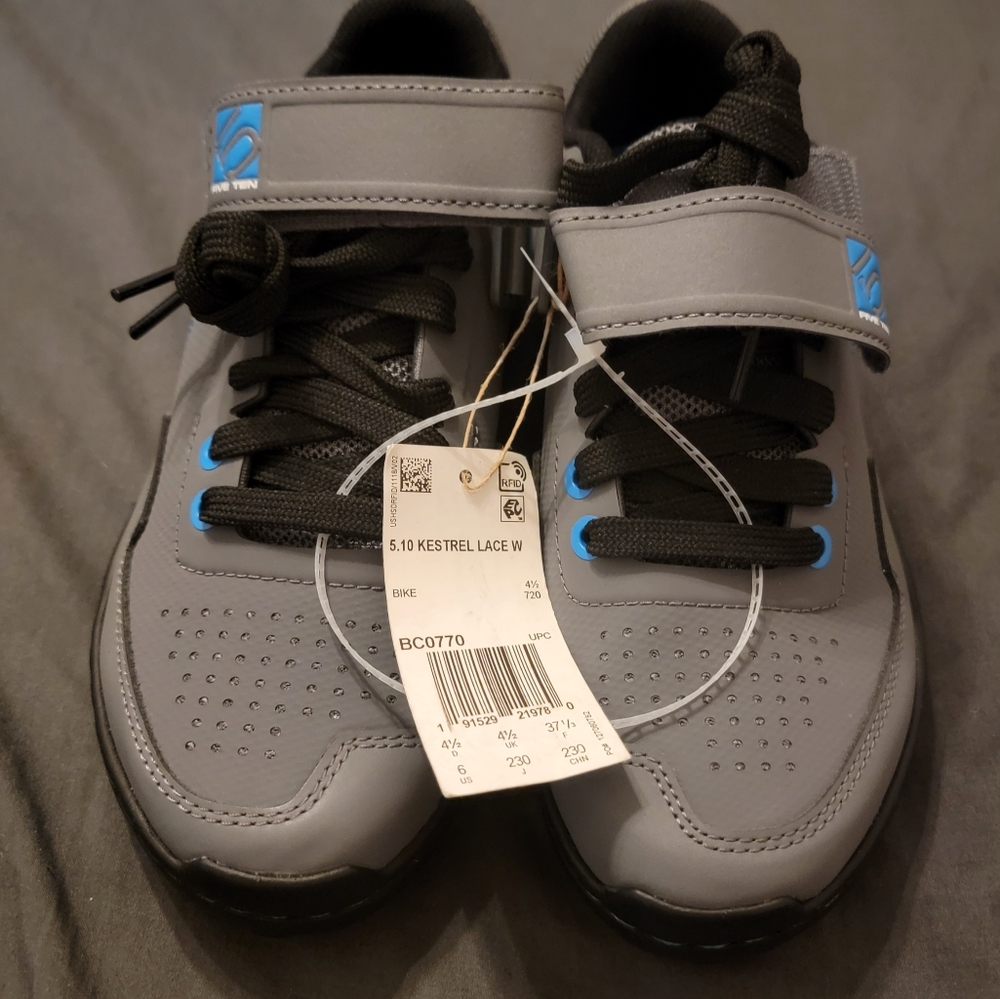 Five Ten Kestrel Lace Women's Cycling Shoes - Gray and Blue